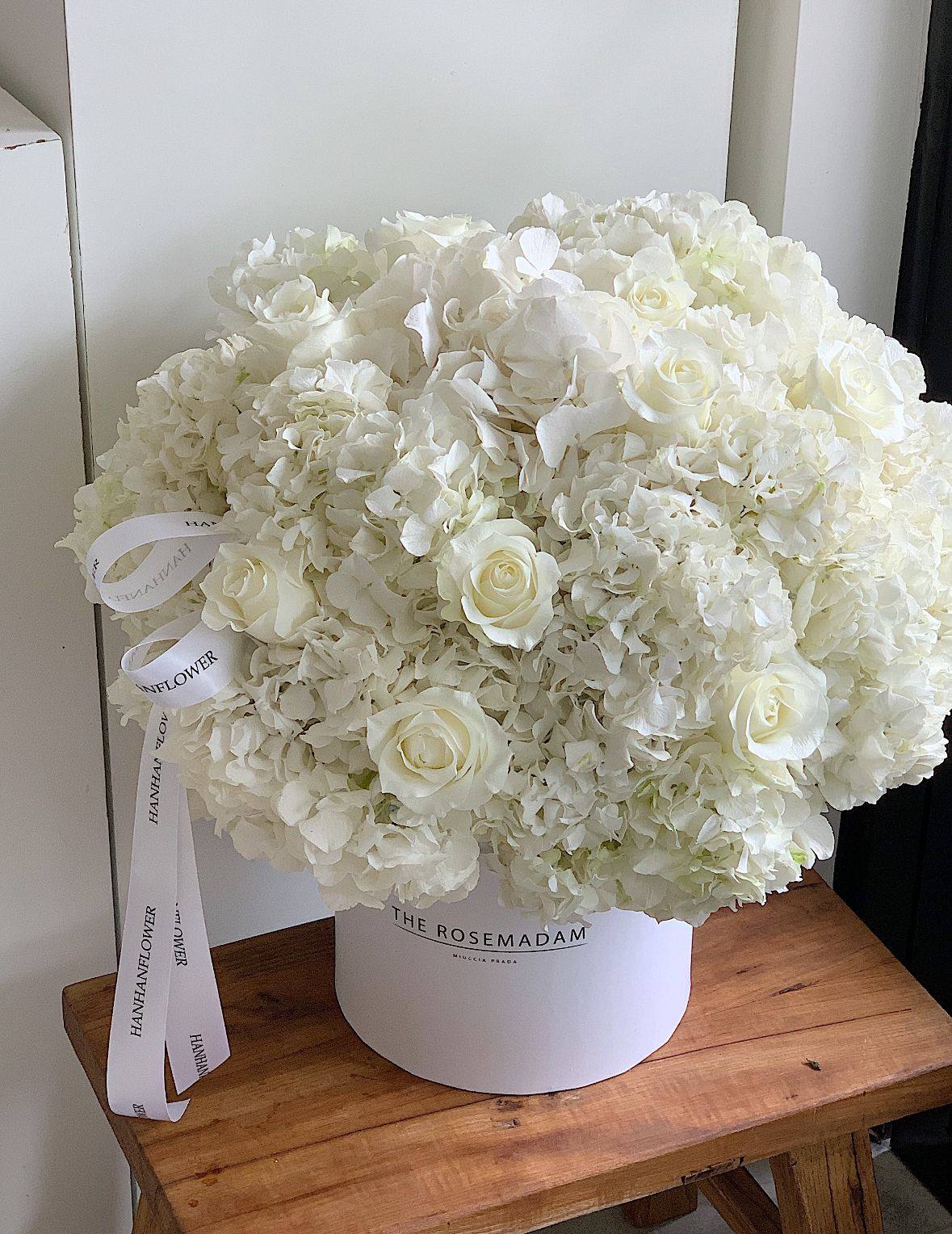 Цветы в шляпной коробке